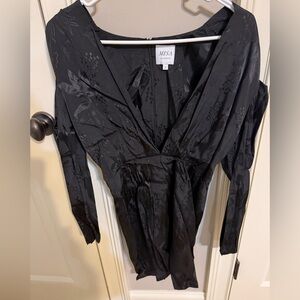 MISA Black Long Sleeve Dress